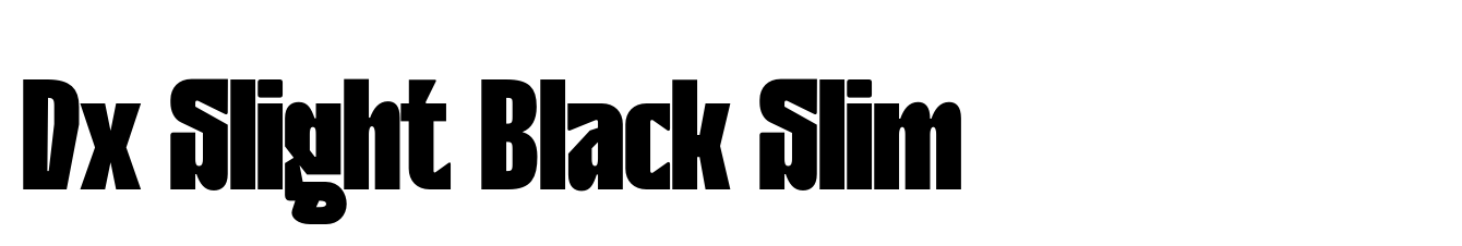 Dx Slight Black Slim